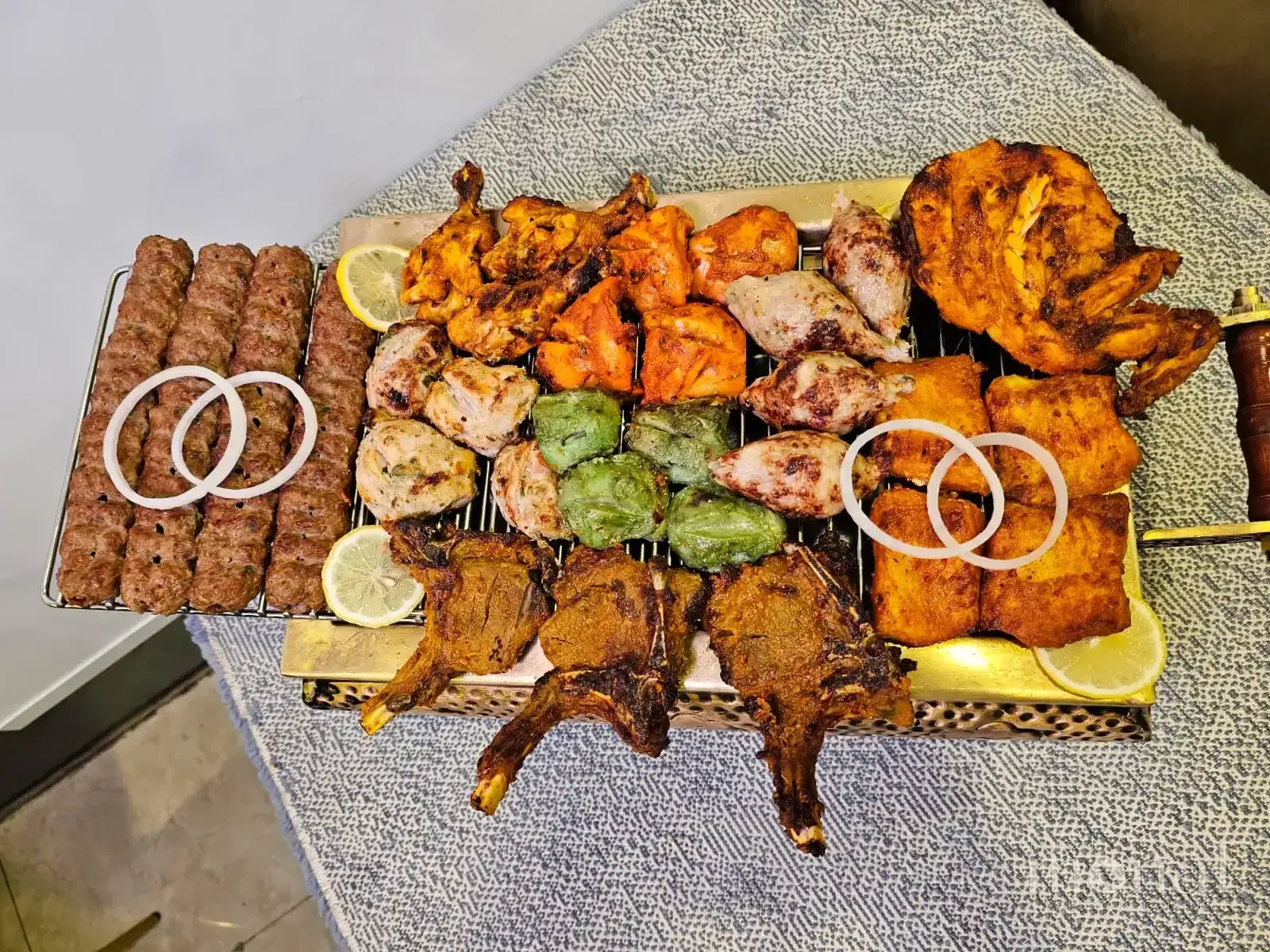 Monal BBQ platter from the live tandoor