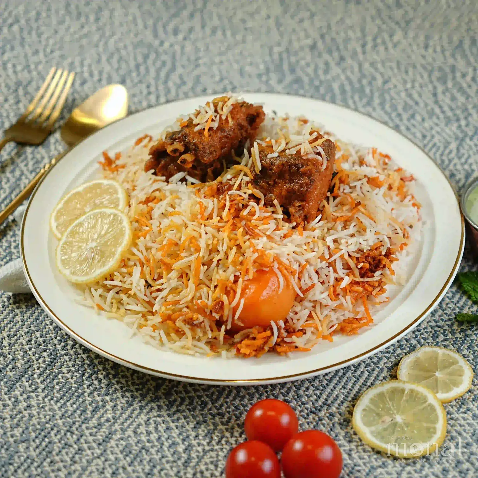 Mutton biryani at Taier Al Monal, Abu Shaghara, Sharjah